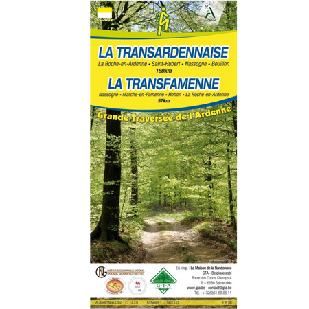 Carte IGN la Transardennaise et la Transfamenne